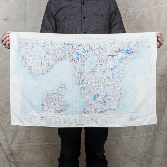Vintage RAF Escape Map/Scarf 1953