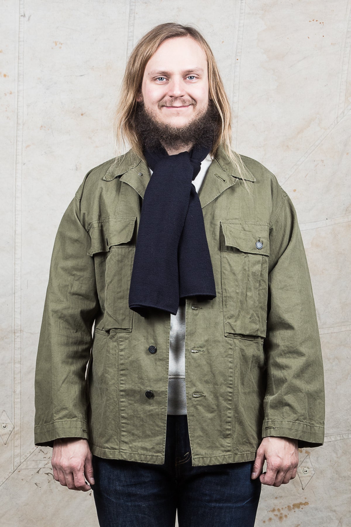 Buzz Rickson's US Military Wool Scarf Navy Blue – Second Sunrise