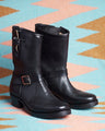 Råland Bootmaker Engineer Boots Horsehide Black Handmade In Sweden