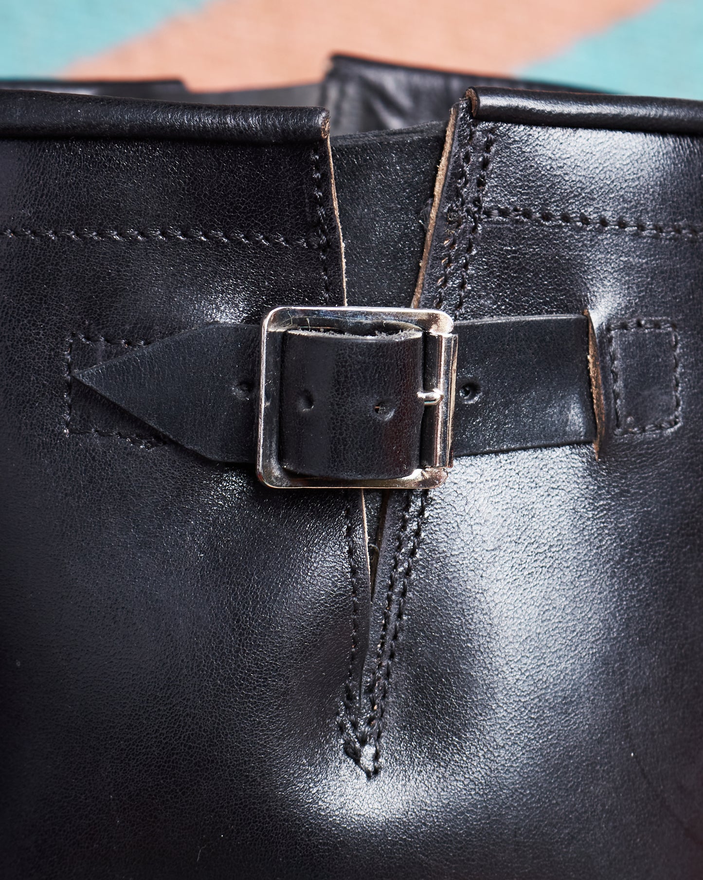 Råland Bootmaker Engineer Boots Horsehide Black Handmade In Sweden