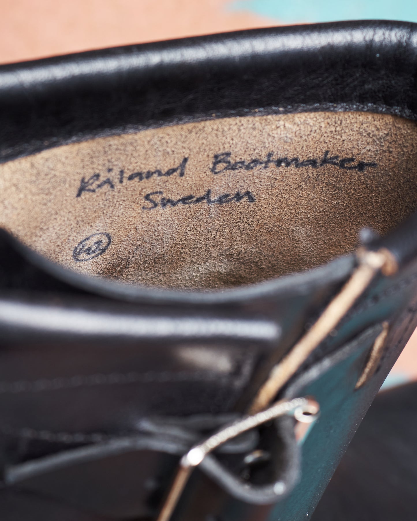Råland Bootmaker Engineer Boots Horsehide Black Handmade In Sweden