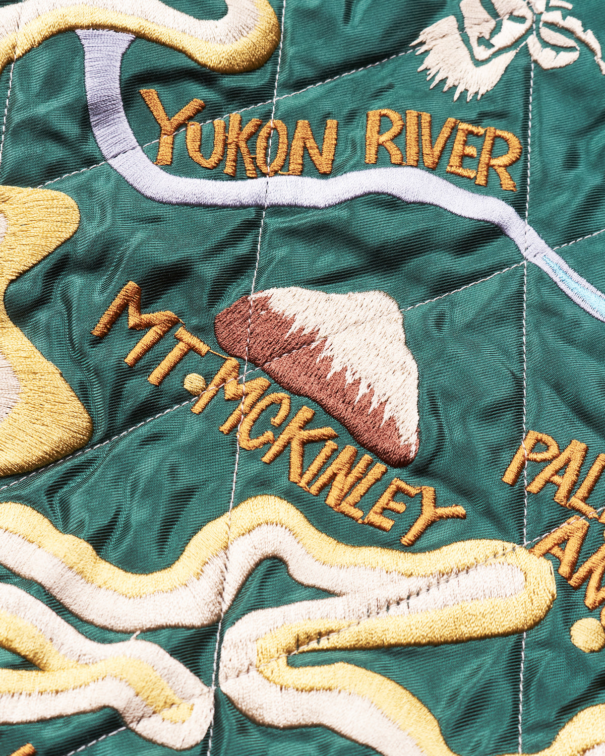 Tailor Toyo Souvenir "Sukajan" Velveteen Jacket Polar Bear x Alaska Map