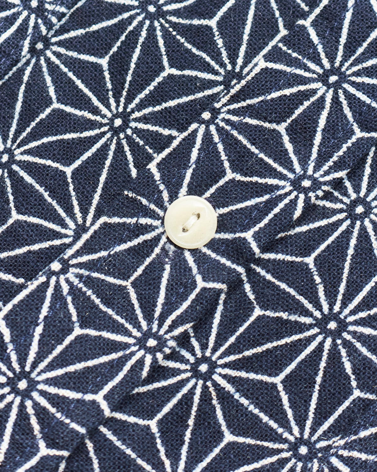 Second Hand 3sixteen Indigo Asanoha Pattern Shirt Size M