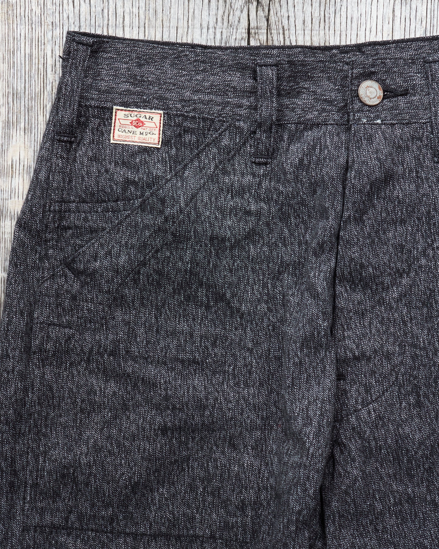Sugar Cane & Co. Covert Black Engineer Pants SC41825