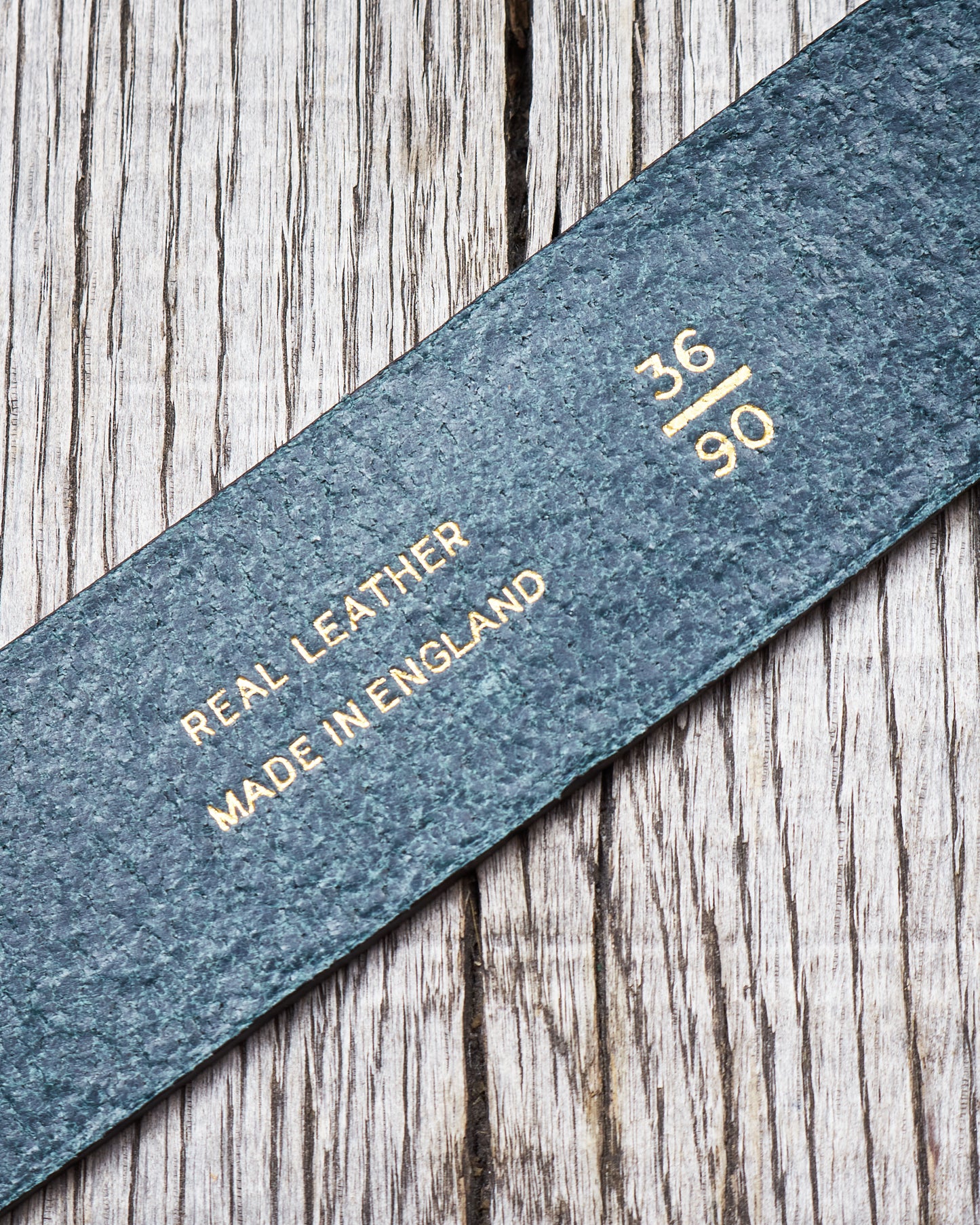 Indigofera Levon Leather Belt Navy