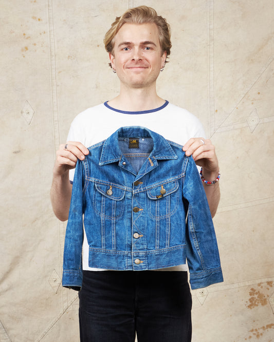 Vintage Lee 101j Denim Patched Toddler Jacket