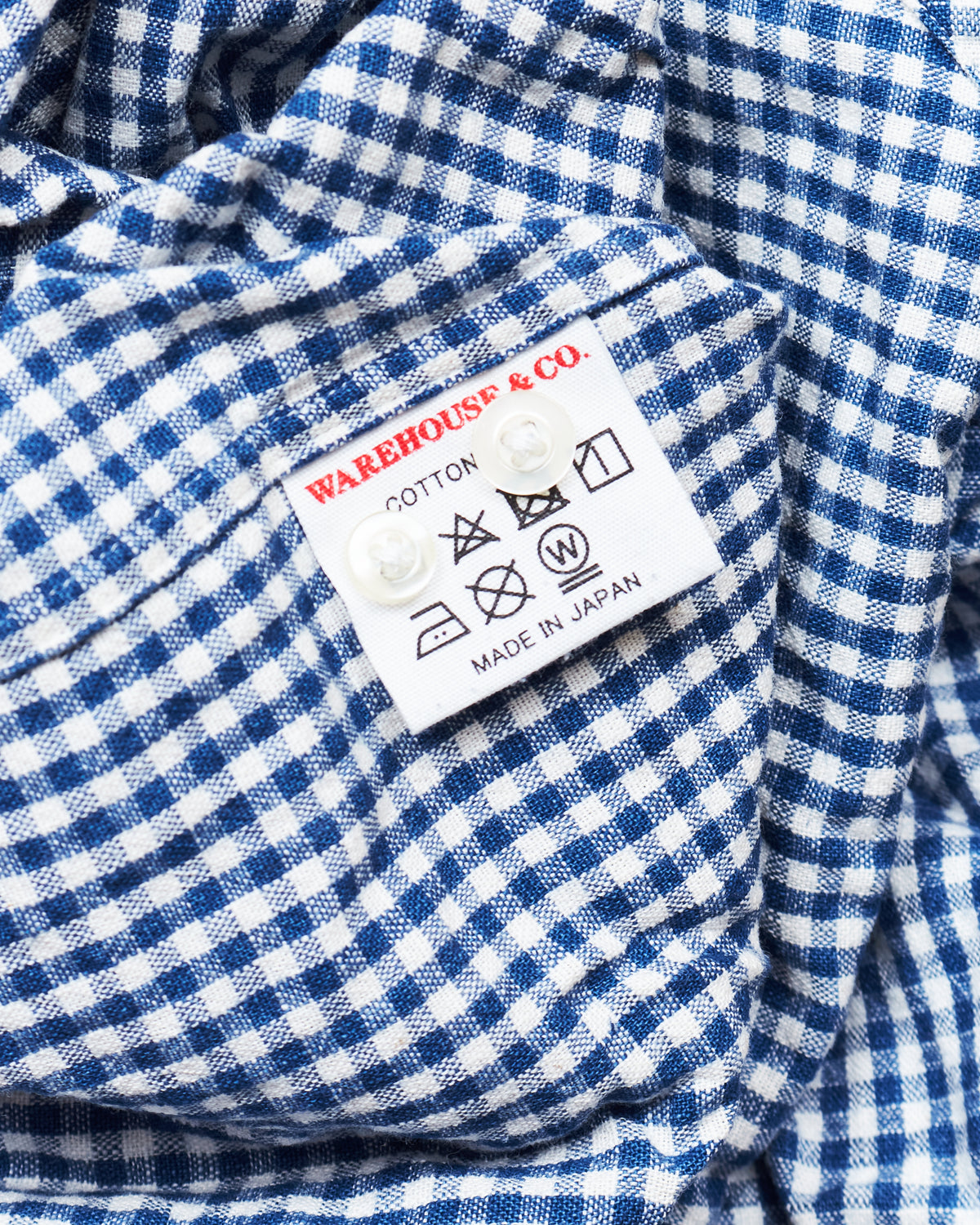 Second Hand Warehouse & Co Long Sleeve Button Down Shirt Gingham Check Size 36