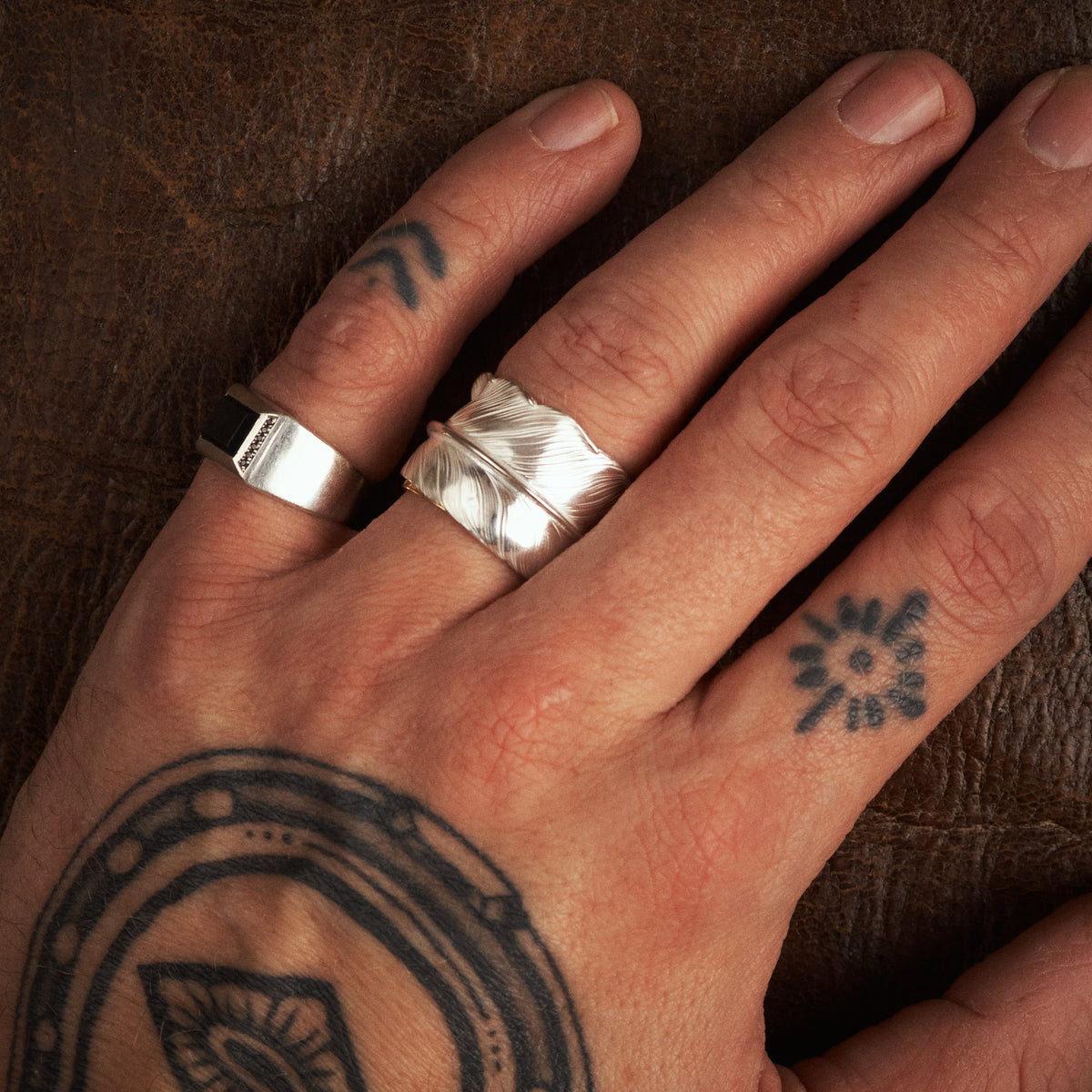 Larry Smith Feather Ring EFRG-0003