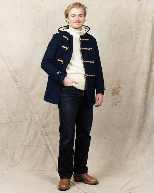 Second Hand Gloverall Wool Duffle Coat Navy Size US 36 / EU 46