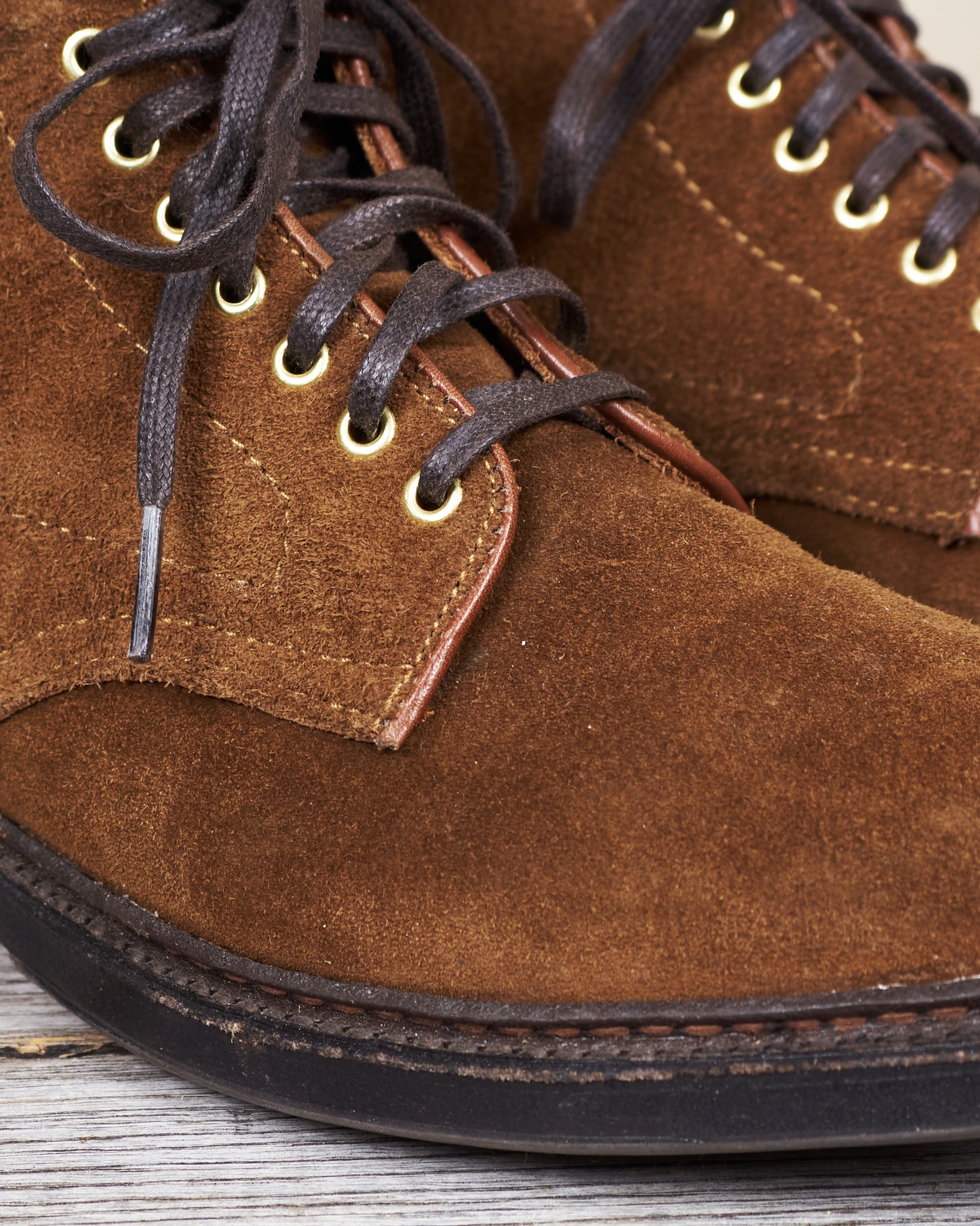 Second Hand Alden Snuff Suede Barrie last plain toe boot Size 6,5 (Fits like US 7,5)