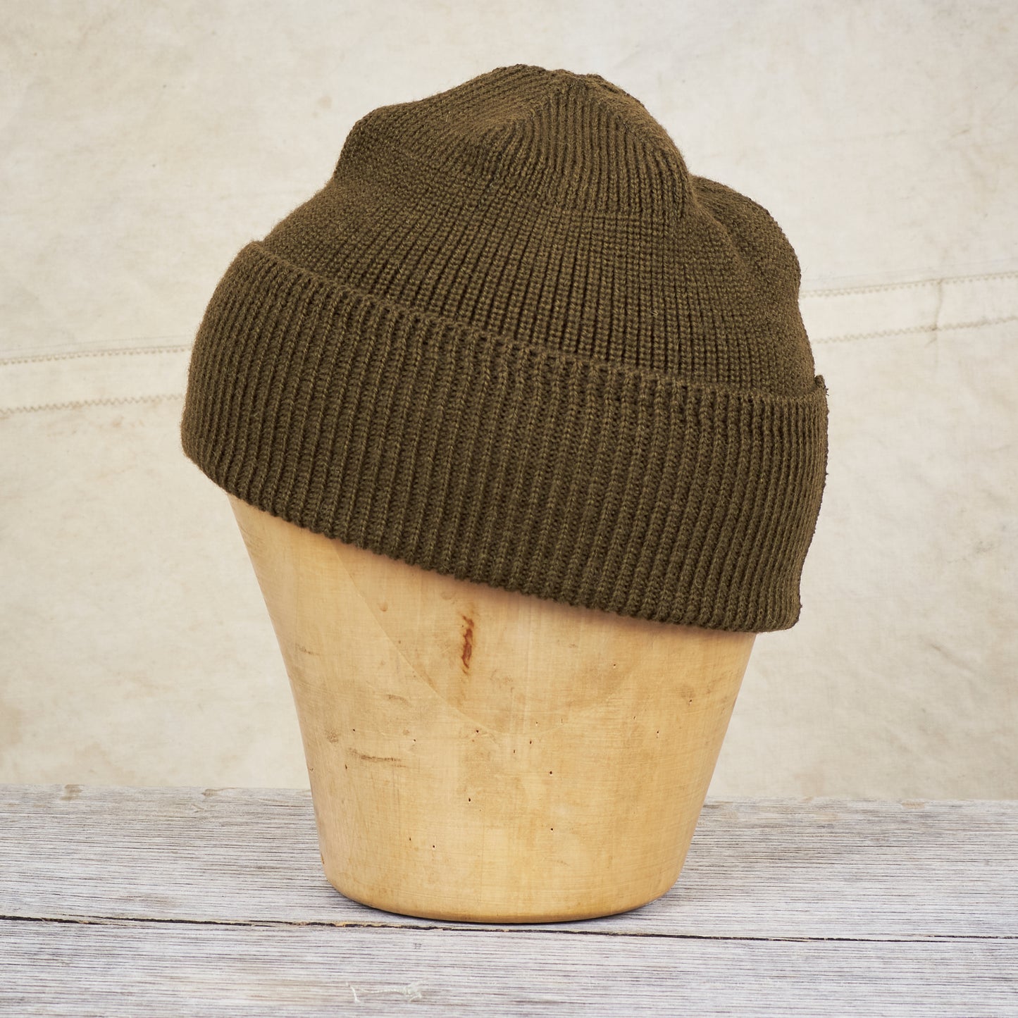 Papa Nui Cap Co. Amphibious Forces Watch Cap Khaki Wool