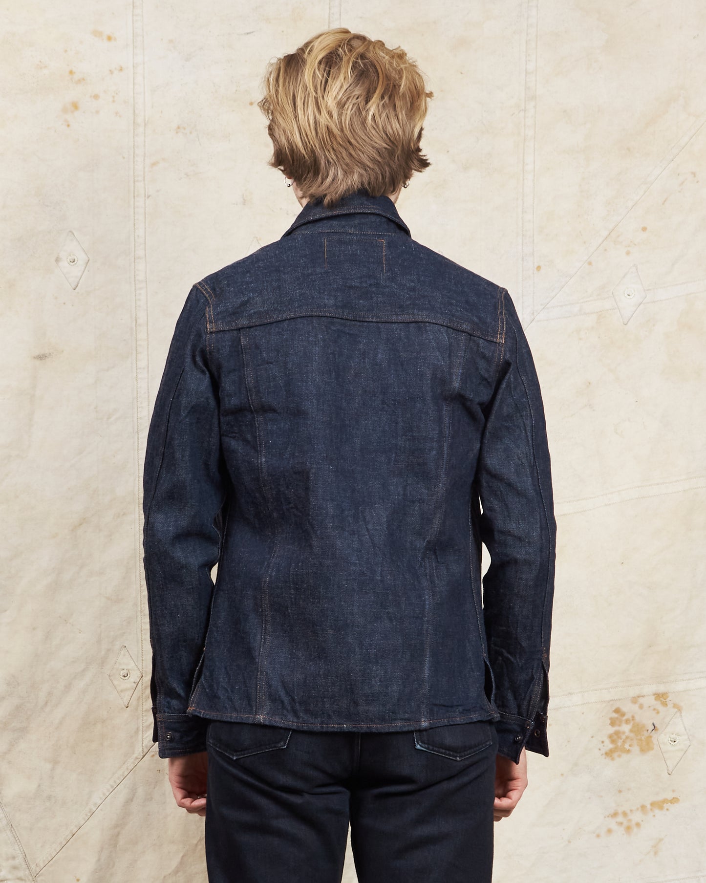 Indigofera Fargo Jacket Fabric No. 3, S.T.P.F Rinsed