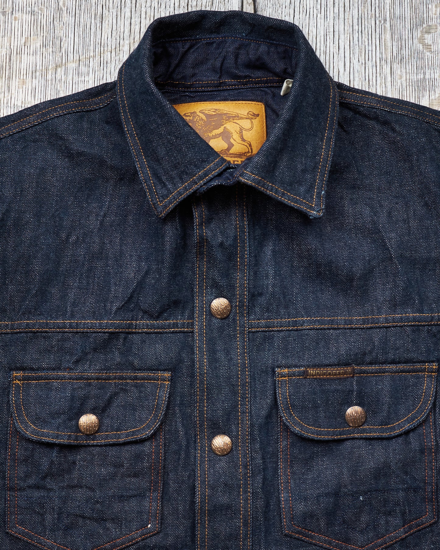 Indigofera Fargo Jacket Fabric No. 3, S.T.P.F Rinsed