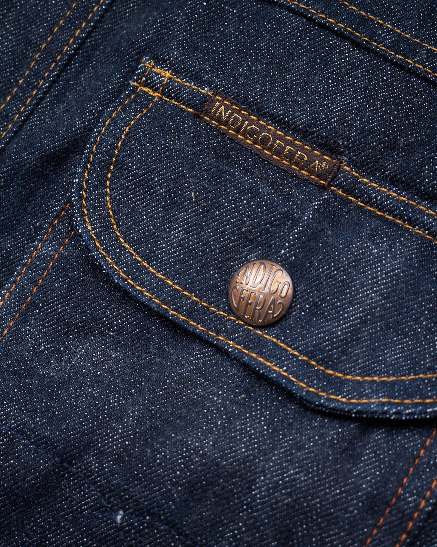 Indigofera Fargo Jacket Fabric No. 3, S.T.P.F Rinsed