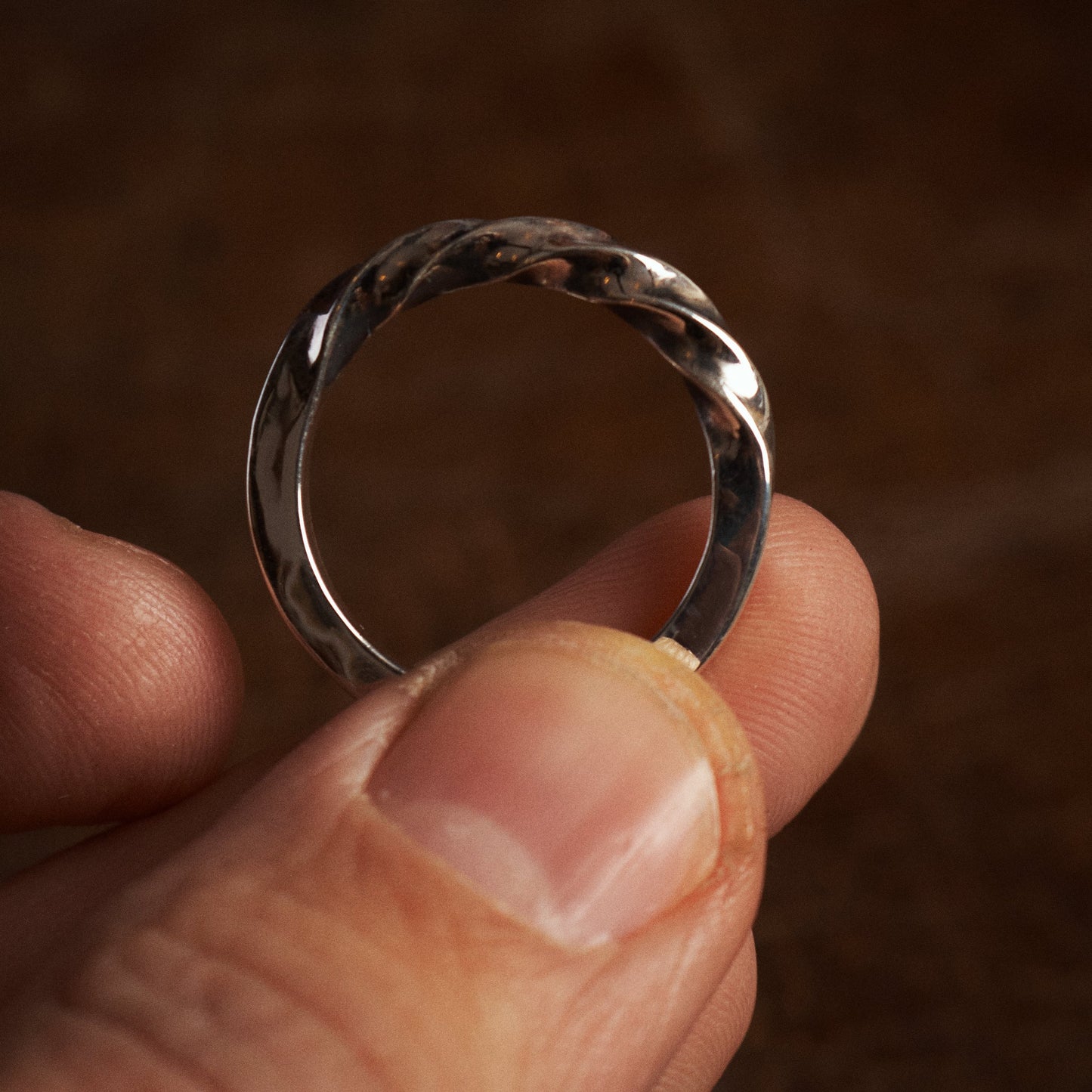 Larry Smith Square Twisted Ring RG-0066