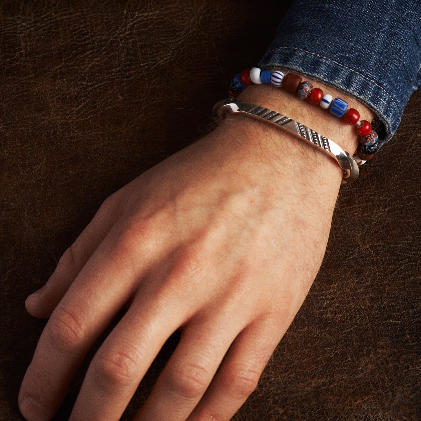 Larry Smith Square Wire Twisted Bracelet BR-0138