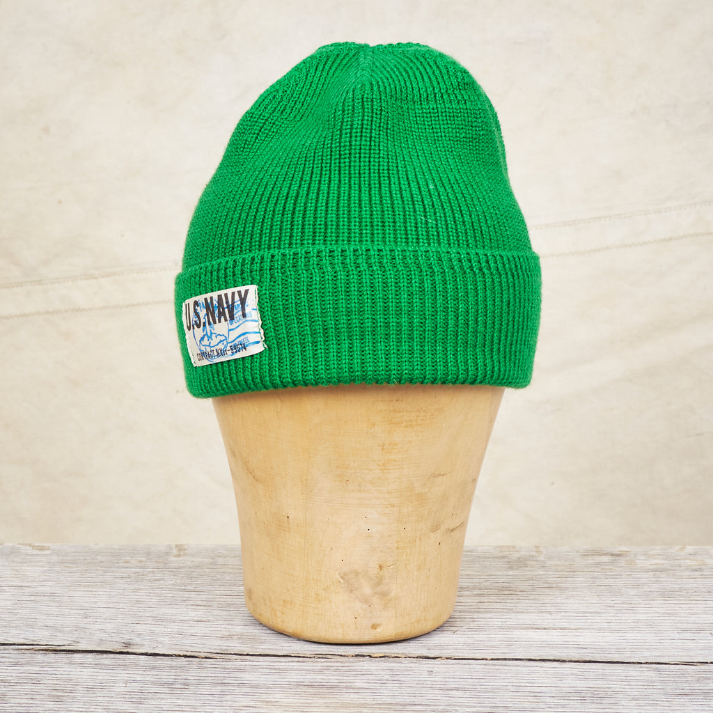 Papa Nui Cap Co. General Issue Operation Deep Freeze Wool Watch Cap Green