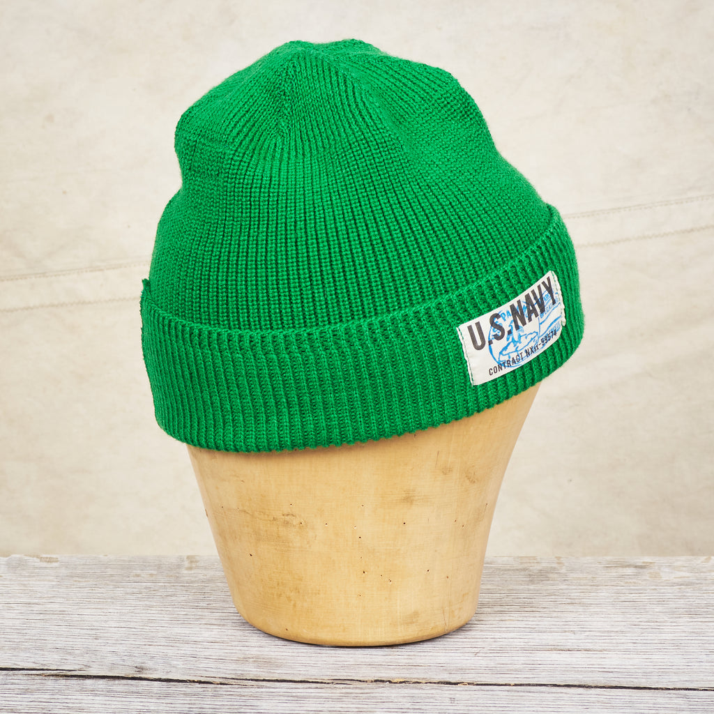 Papa Nui Cap Co. General Issue Operation Deep Freeze Wool Watch Cap Green