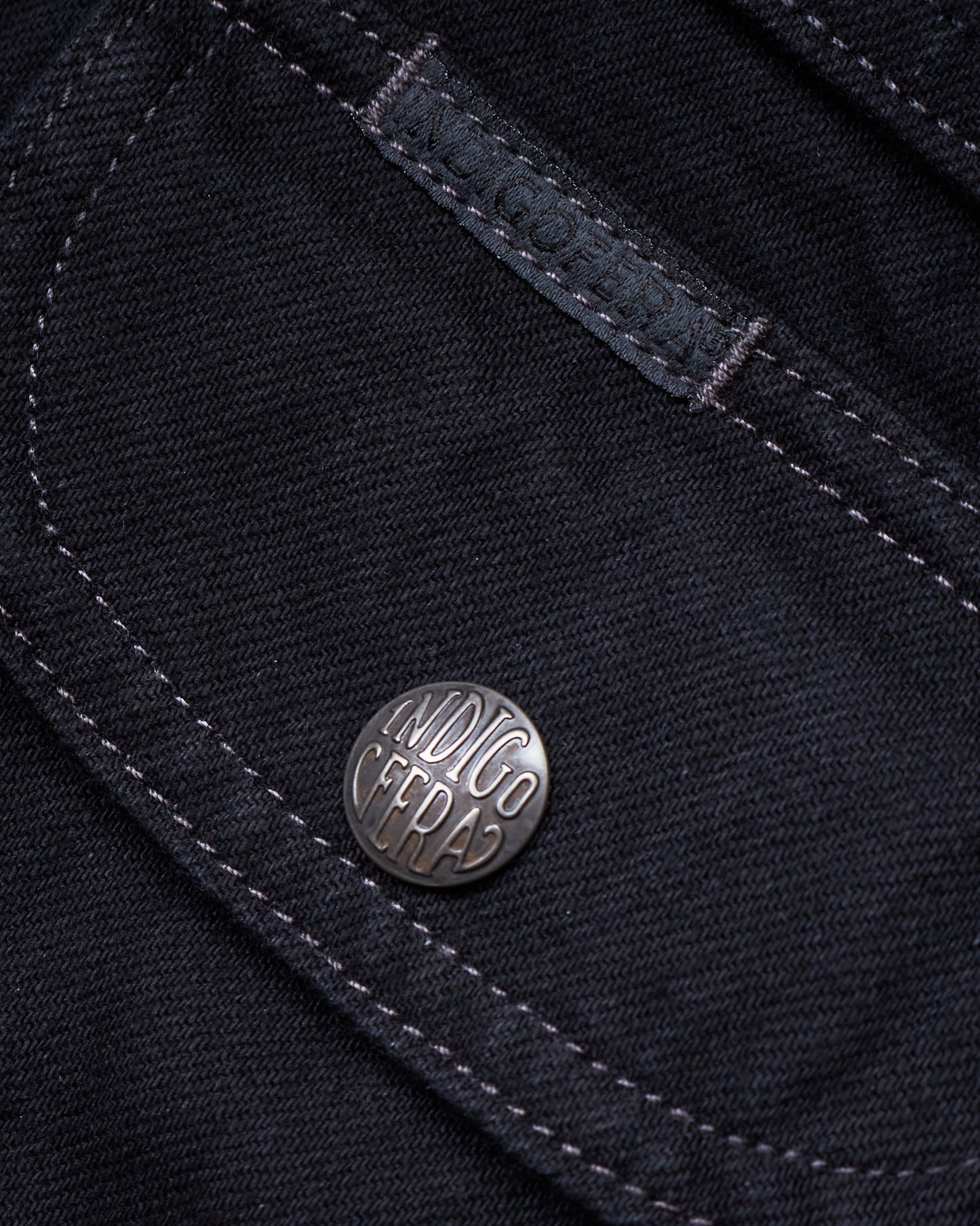 Indigofera Fargo Trucker Jacket Gunpowder Rinsed