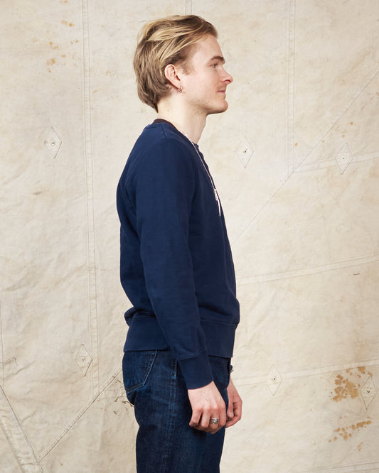 Second hand Merz b. Schwanen Blue Loopwheel Sweatshirt Size 5/M