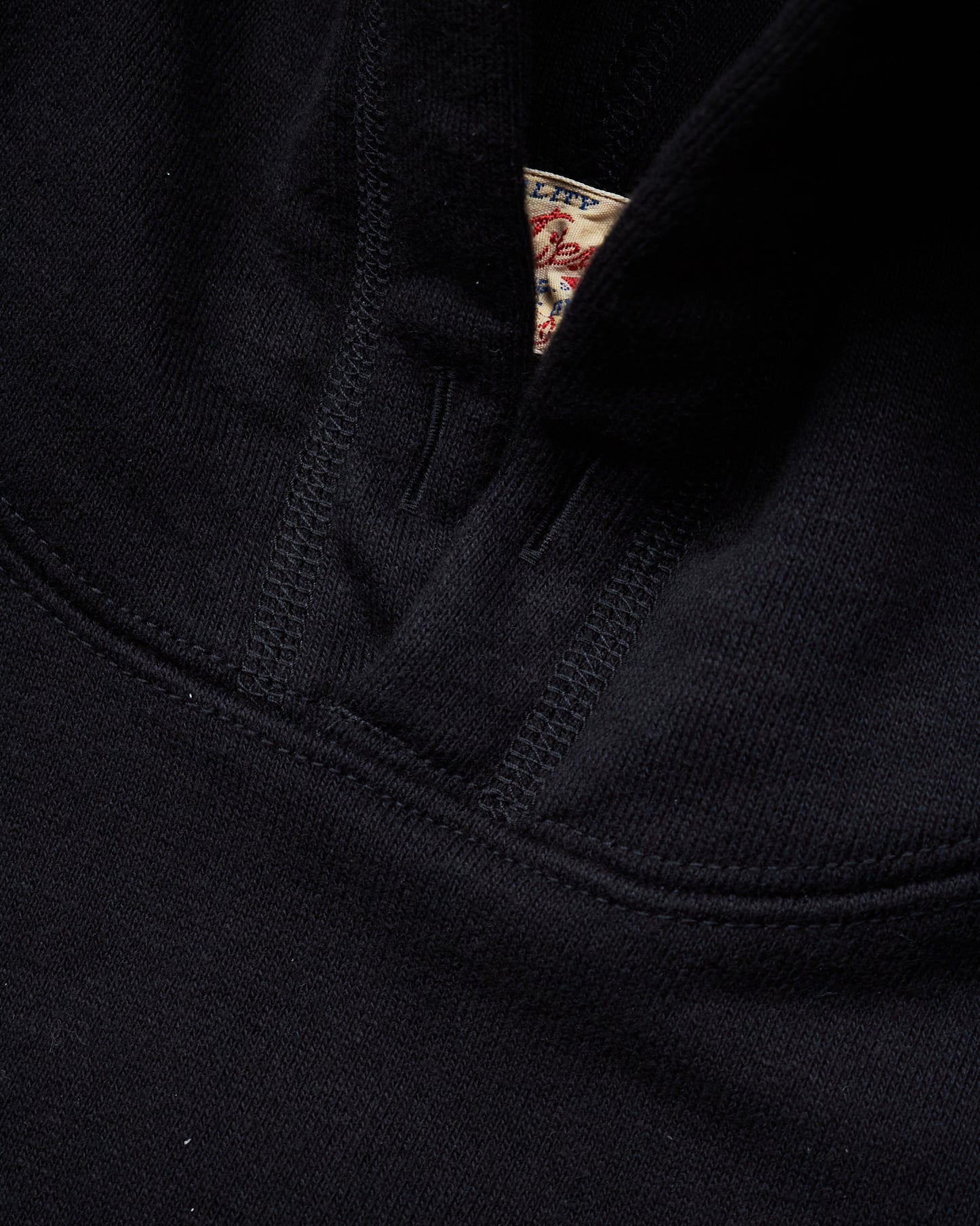 Whitesville Heavyweight Loop-Wheeled Hoodie Black WV67729
