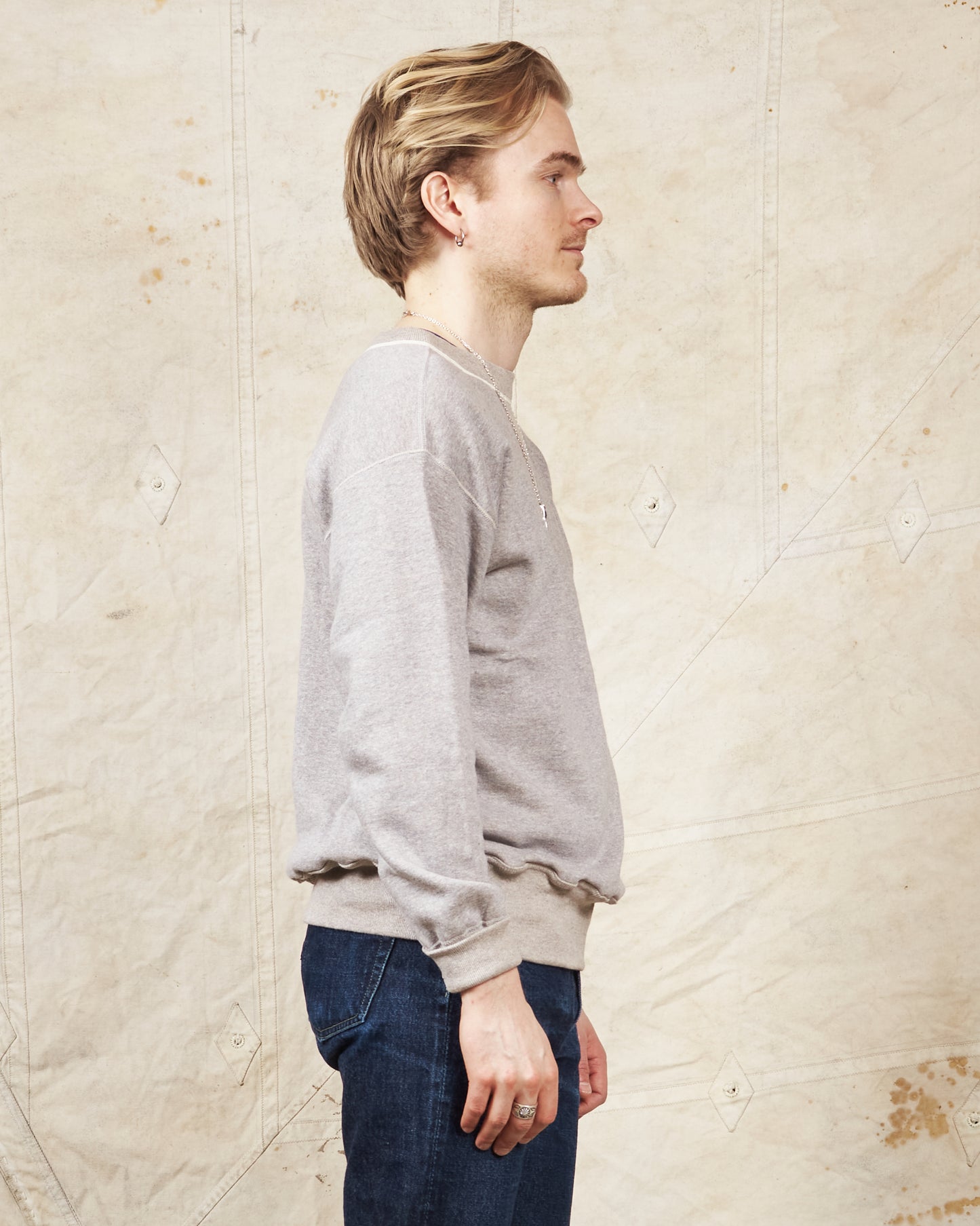 Warehouse & Co Lot. 401 Loop-Wheel Sweatshirt Heather Grey