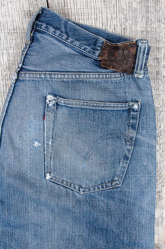 Repairing a pair of original vintage Levi's Big E