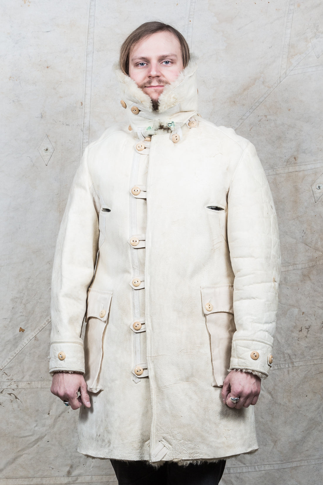 Second Sunrise Archive: Vintage Swedish Army Shearling Survival Coat "Livpäls M/1916"