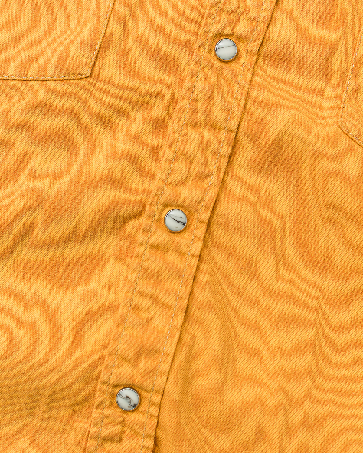 Vintage Levi's 90's Yellow Western Shirt Size M