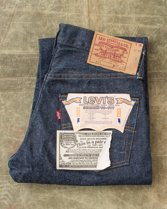 Vintage 1981 Deadstock Levi's 501 Red Line Selvedge Jeans W 28 / L 33