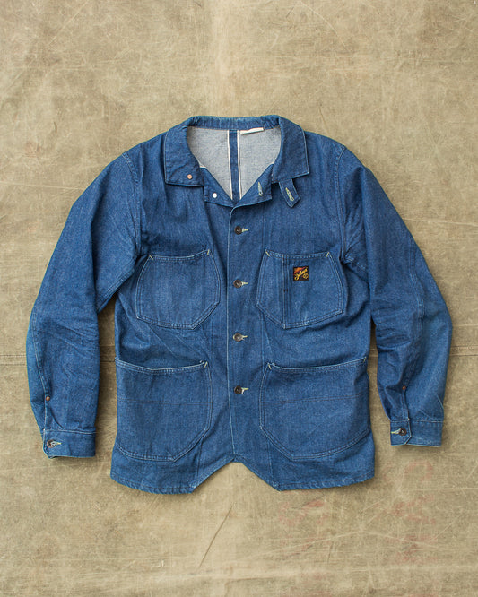 Second Hand Mister Freedom Denim Conductor Jacket Size 40