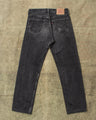 No.15 Vintage 90's Made in USA Levi's Faded Black 501 Jeans W33