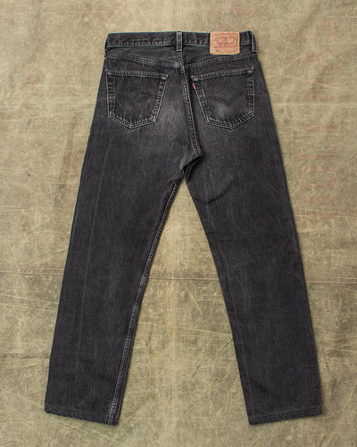 No.15 Vintage 90's Made in USA Levi's Faded Black 501 Jeans W33