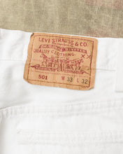 No. 20 Vintage 1990's Made in USA White Levi's 501 Jeans W33/L32