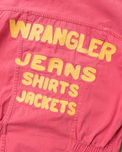 Second Hand Wrangler Blue Bell Embroidered Red Denim Jacket