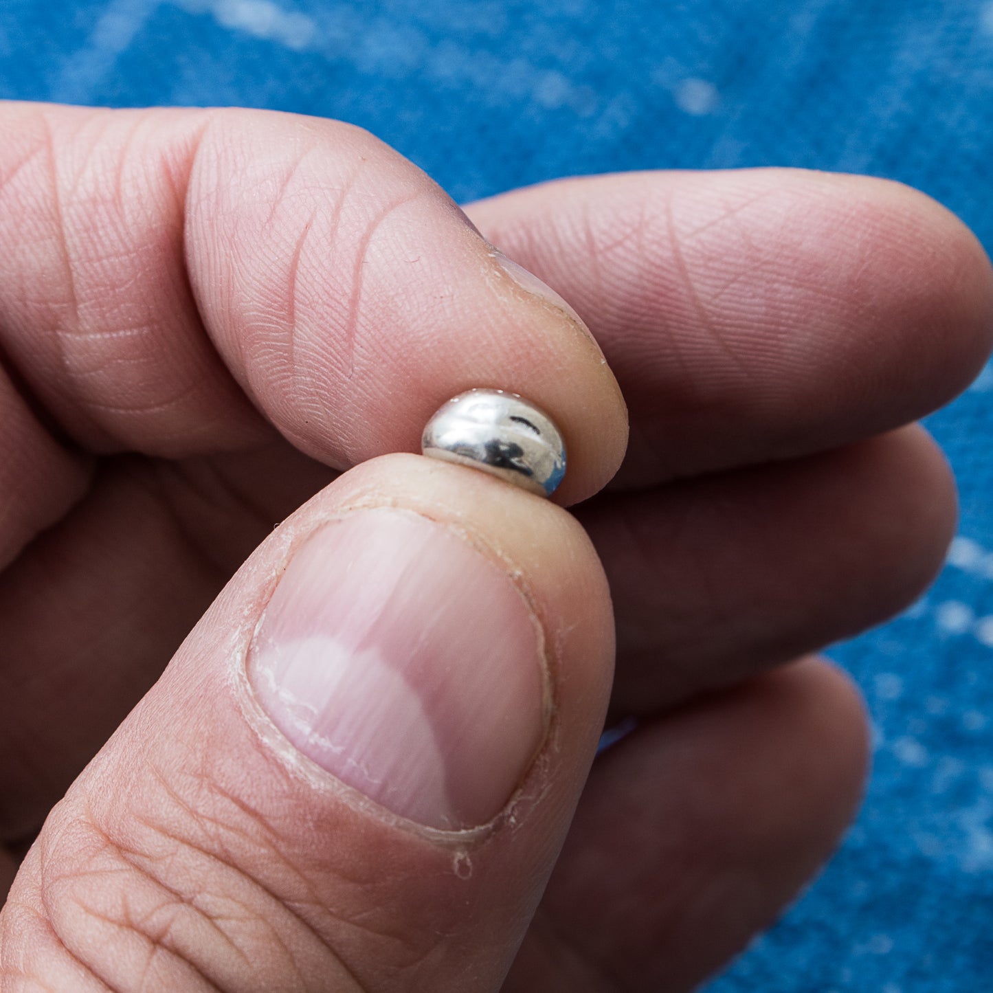 Larry Smith Silver Plain Bead OT-B0164