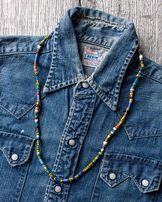African Trade Beads Necklace