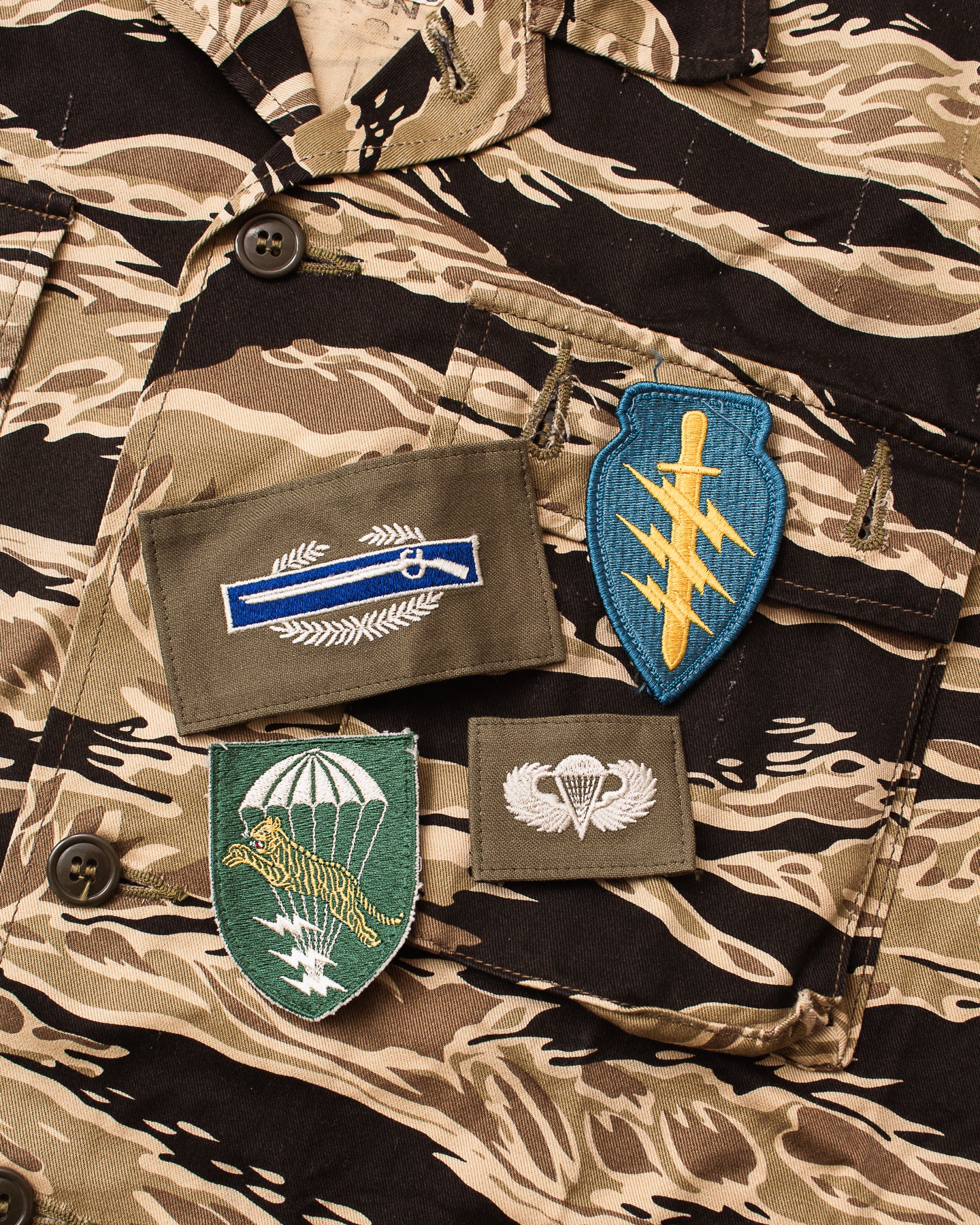 Second Hand Real McCoy's Golden Tiger Stripe Shirt Size Small/Regular