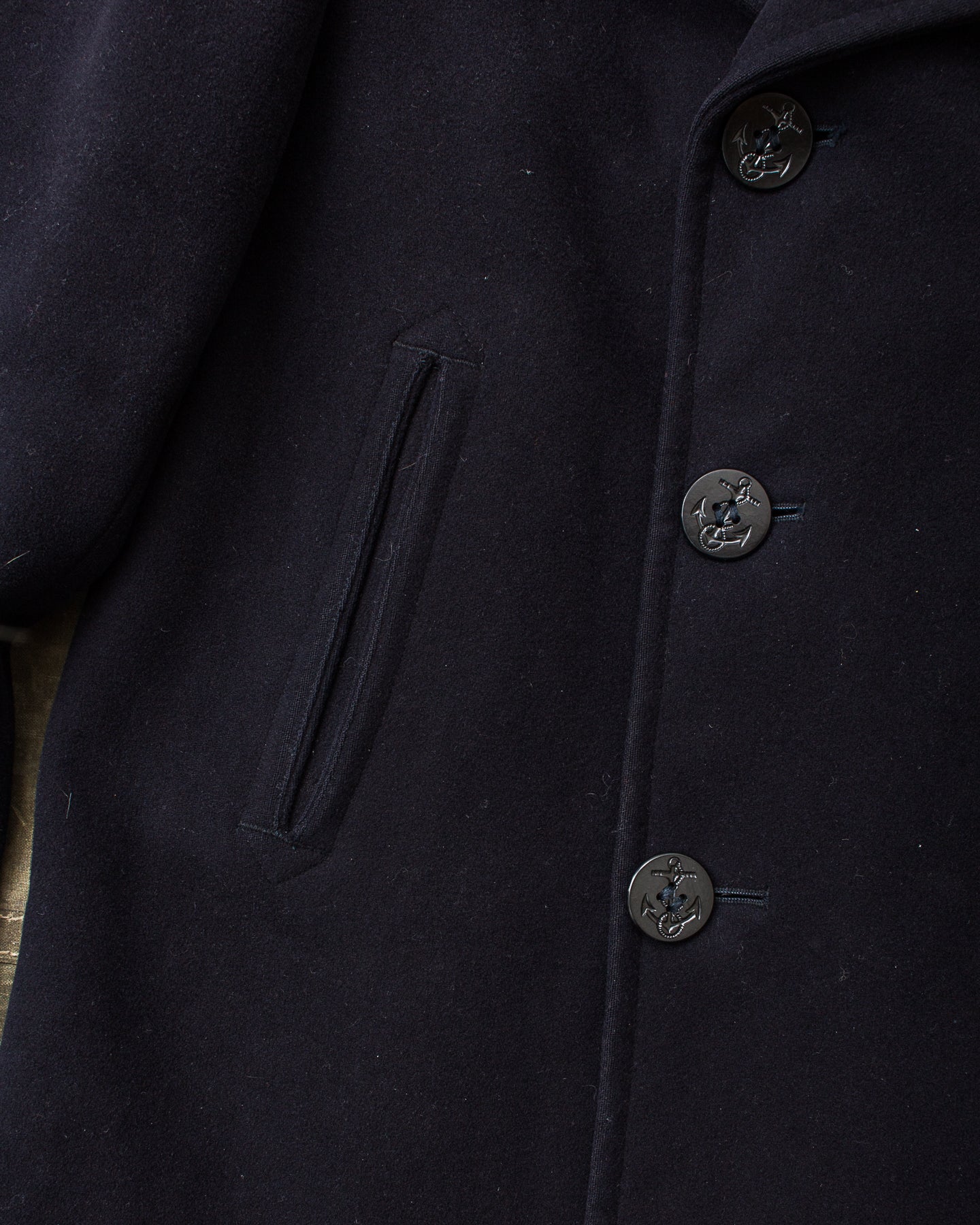 Vintage USN Wool Pea Coat Size 42 R