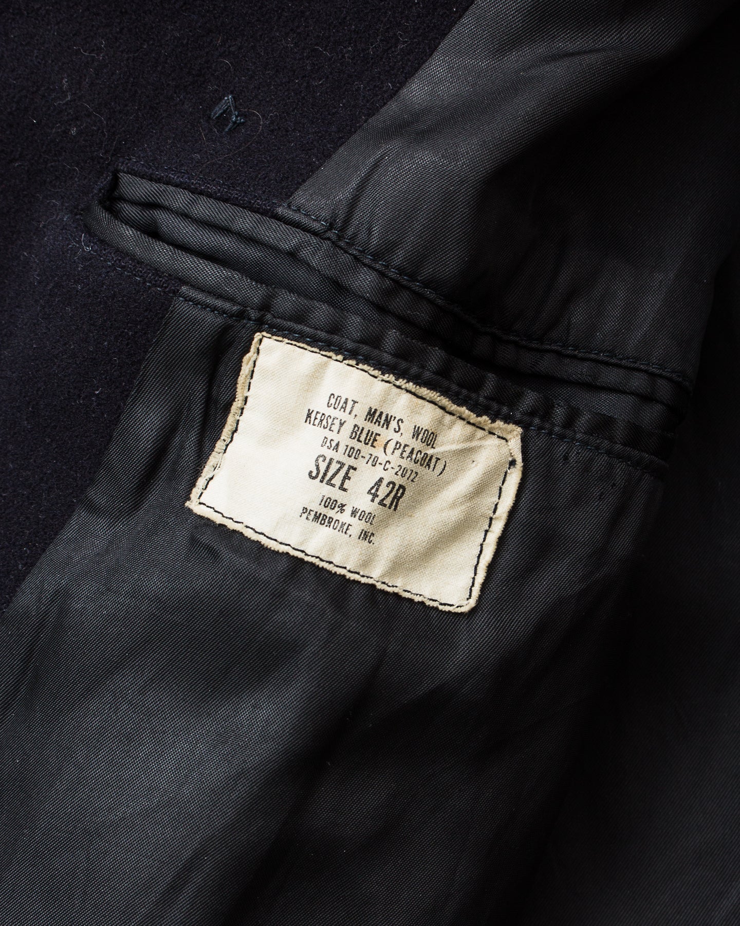 Vintage USN Wool Pea Coat Size 42 R