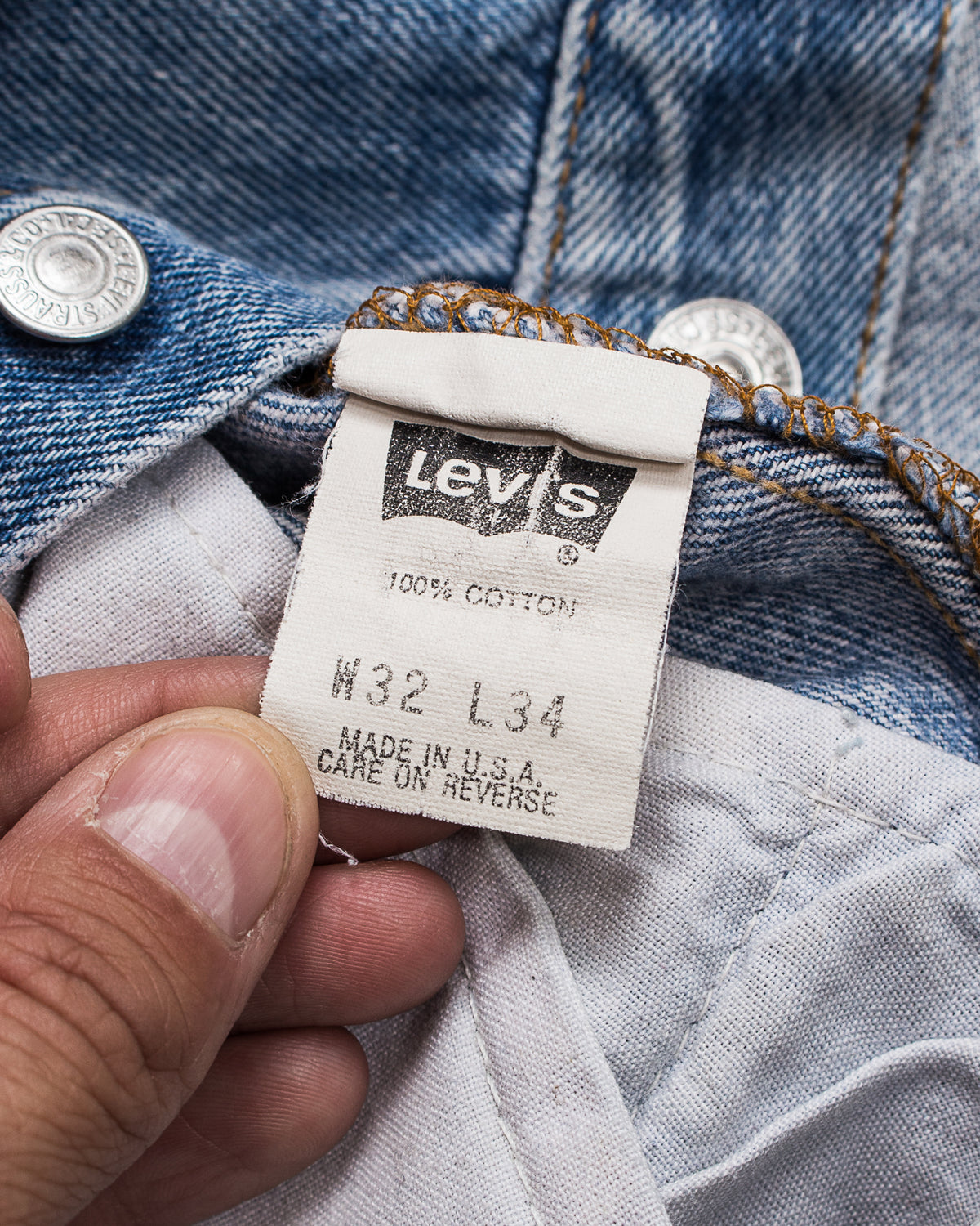 Vintage 1990's Made in USA Levi's 501 Jeans W32 nr. 9