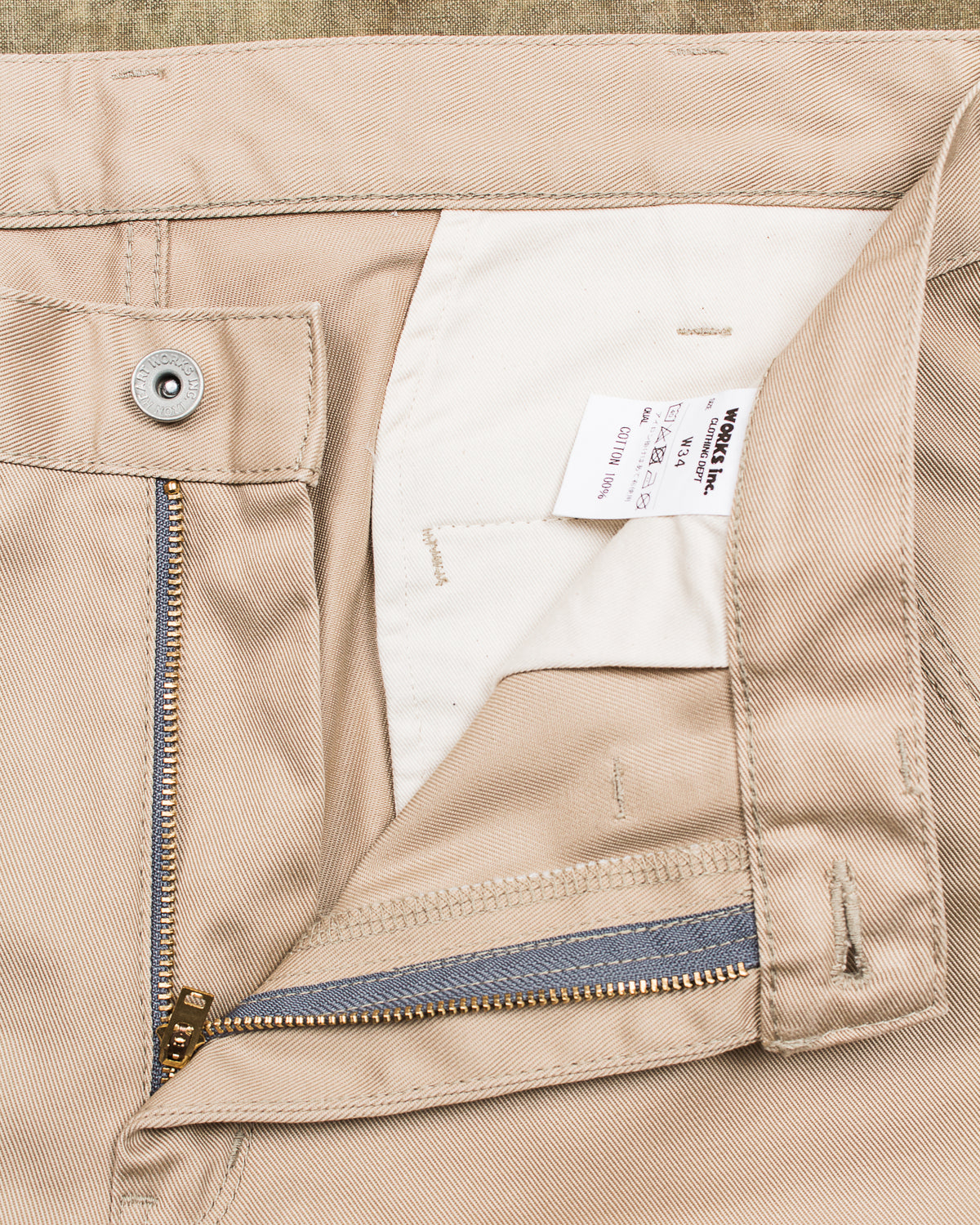 Second Hand Iron Heart 9oz Mercerised Selvedge Cotton Slim Tapered Chinos W 34