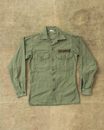 Vintage Original OG-107 Cotton Sateen US Army Shirt Size 13 1/5