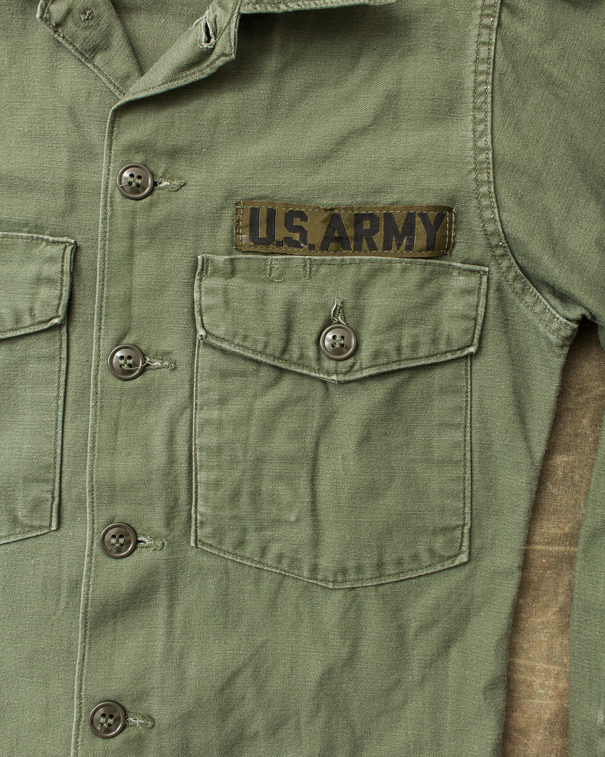 Vintage Original OG-107 Cotton Sateen US Army Shirt Size 13 1/5