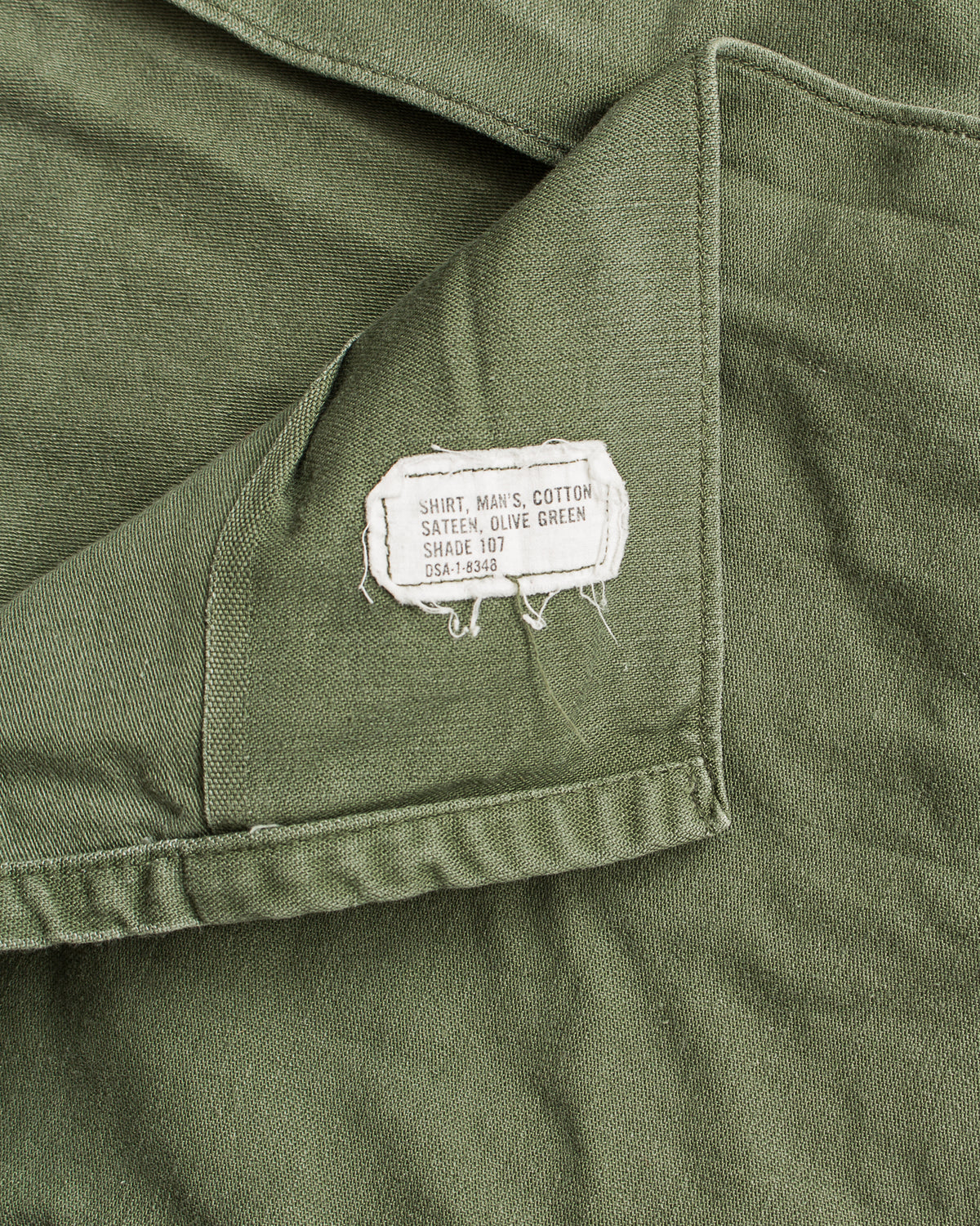 Vintage Original OG-107 Cotton Sateen US Army Shirt Size 13 1/5