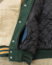 Vintage Made In USA Game Sportswear Leather Sleeves Varsity Jacket