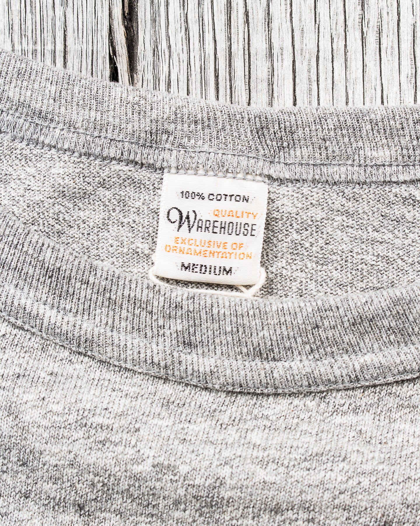 Warehouse & Co Three-Quarter Sleeve Baseball Shirt Grey/Sumikuro (Black)