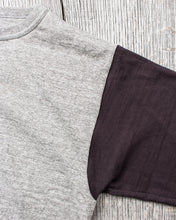 Warehouse & Co Three-Quarter Sleeve Baseball Shirt Grey/Sumikuro (Black)