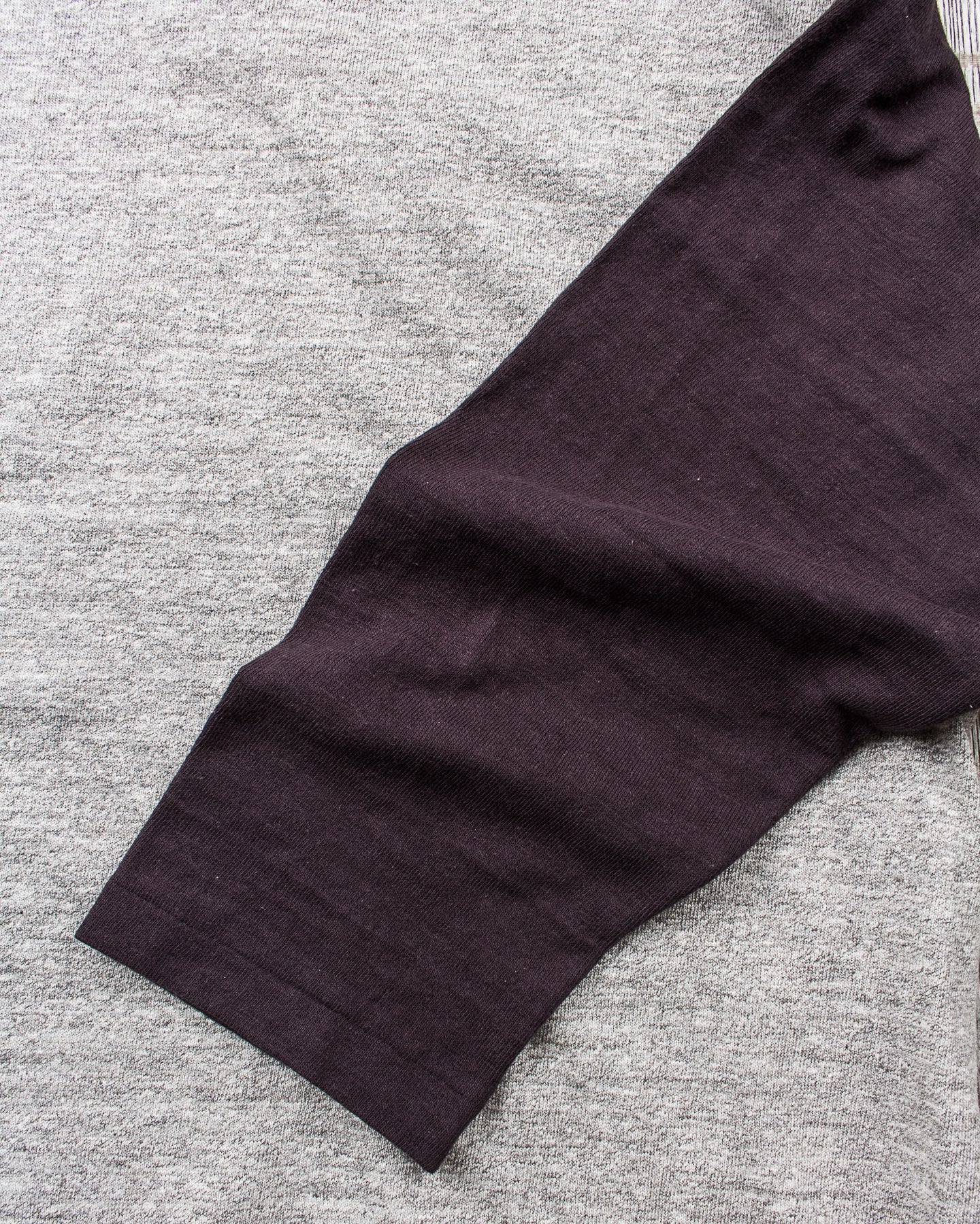 Warehouse & Co Three-Quarter Sleeve Baseball Shirt Grey/Sumikuro (Black)