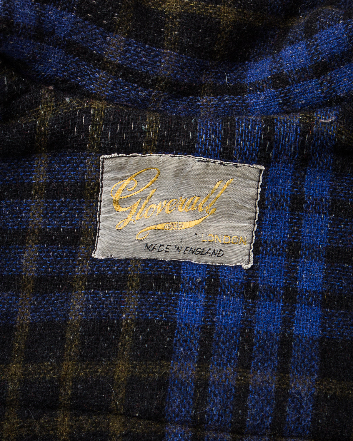 Vintage 60's "Gold Label" Gloverall Wool Duffle Coat Navy